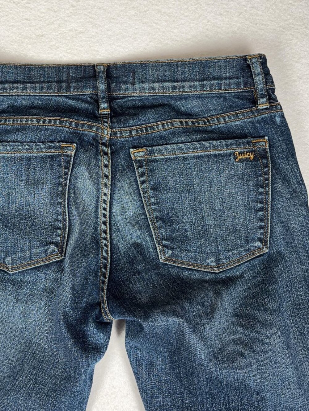 Juicy Couture Skinny Jean Women's 26 Blue Low Rise Y2K Baddie McBling Streetwear